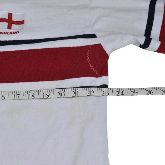 Barbarian Rugby Shirt England World in Union White Long Sleeve Athletic Size XXL - Picture 5 of 11